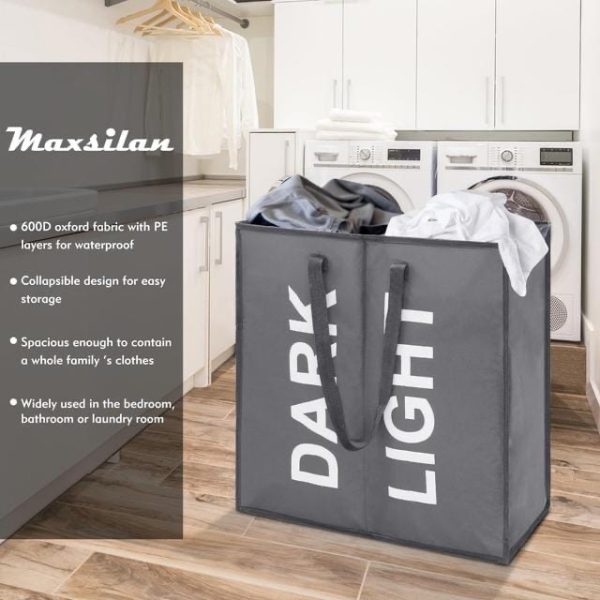 Brand New Maxsilan 80L Large Laundry Basket - Image 3