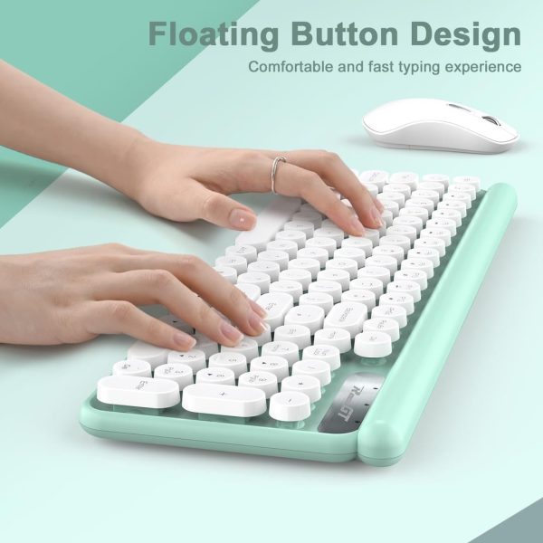 RaceGT Typewriter Style Wireless Keyboard and Mouse - Image 4
