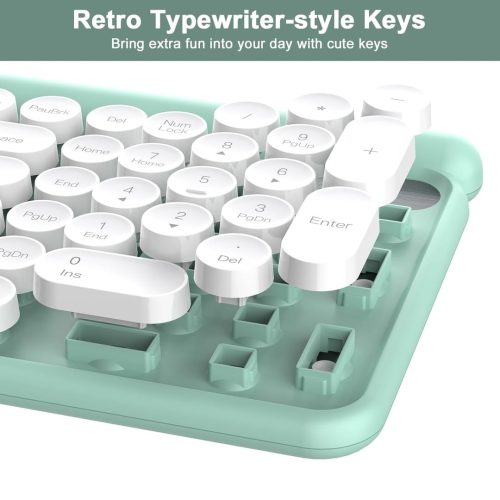 RaceGT Typewriter Style Wireless Keyboard and Mouse - Image 3