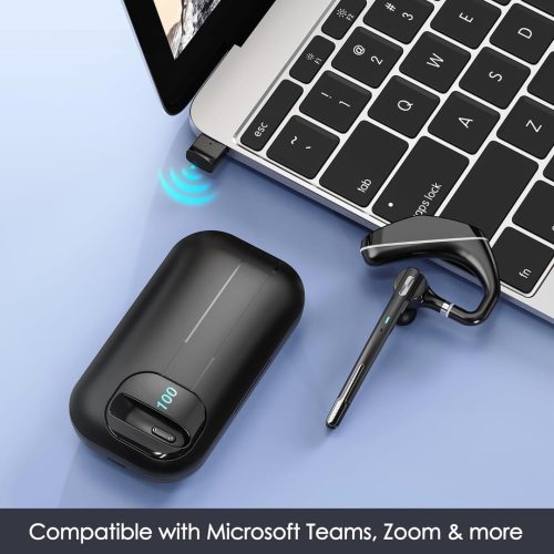 Yukigefe Bluetooth Wireless Headset With Charging Case - Image 5