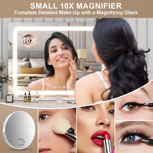 Hollywood Vanity 80x55cm Mirror with Lights and Bluetooth - Image 8