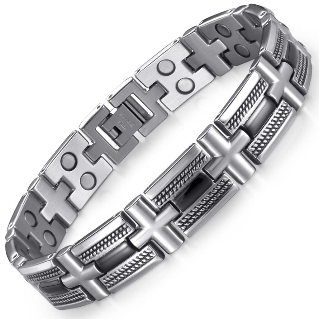 RainSo Stainless Steel Magnetic Bracelet for Men