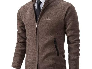 Shuanghao Men's Cardigan Sweater Knitwear Jacket Coat