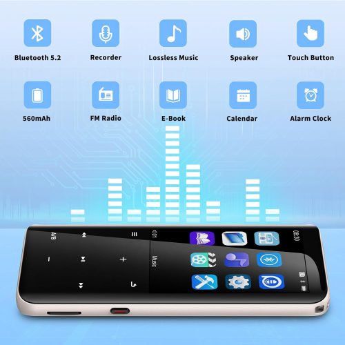 Volorful 96GB MP3 Music Player with Bluetooth 5.2 HiFi - Image 7