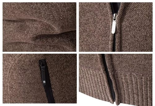 Shuanghao Men's Cardigan Sweater Knitwear Jacket Coat - Image 4