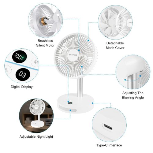 EASEBREEZ Lightweight Personal Desk Fan - Image 2