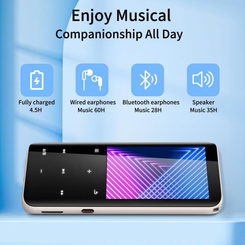 Volorful 96GB MP3 Music Player with Bluetooth 5.2 HiFi - Image 4