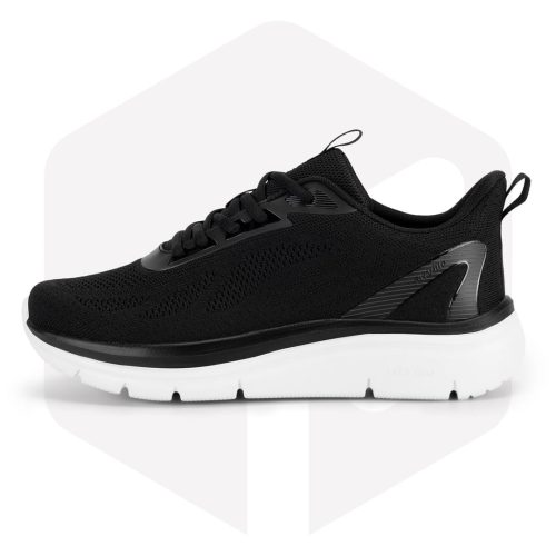 FitVille Extra Wide Fit Trainers for Men Lace-Up Arch Support Road Running Shoes Lightweight Athletic Sneakers for Gym Fitness Jogging Walking, Black 2, 8.5 X-Wide - Image 4