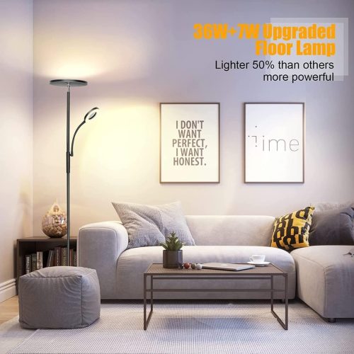 Upgraded 42W 4200LM Dimmable Floor Standing Lamp with Remote & Touch Control - Image 5