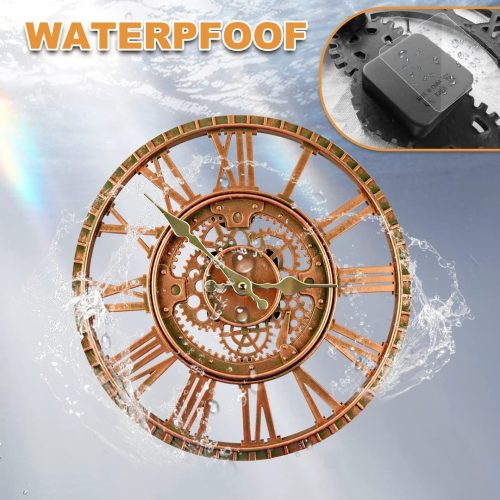 Taodyans Outdoor Waterproof Wall Clock - Image 2