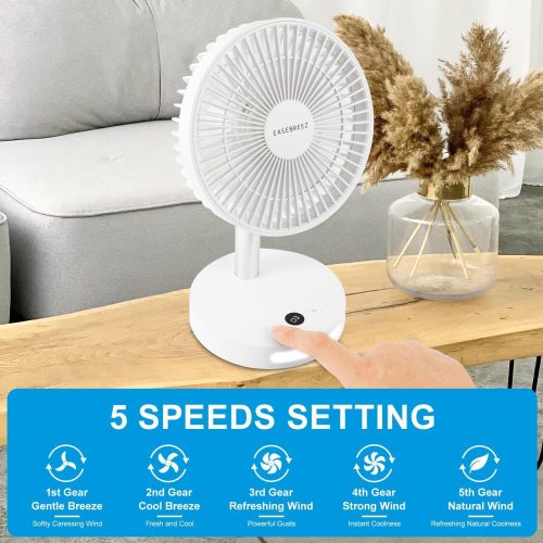 EASEBREEZ Lightweight Personal Desk Fan - Image 4