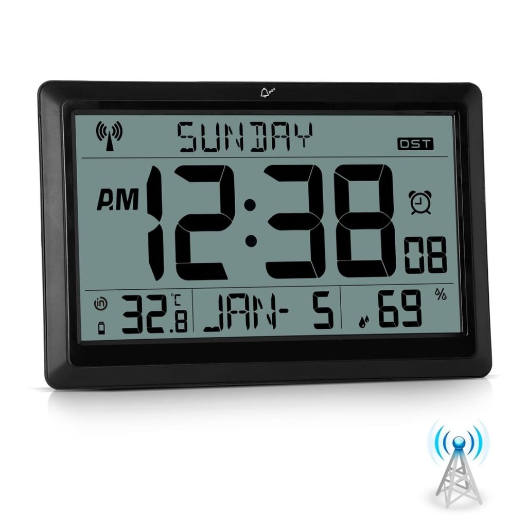 Sukeen LCD Radio Controlled Wall Clock