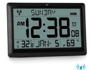 Sukeen LCD Radio Controlled Wall Clock