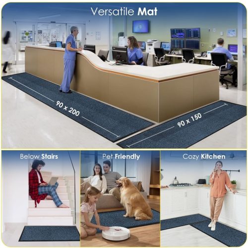 BLADO Door Mat Barrier Mat Non Slip Rubber Mats Washable Light Weight Heavy Duty - Image 5