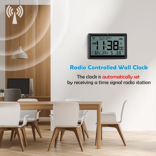 Sukeen LCD Radio Controlled Wall Clock - Image 3