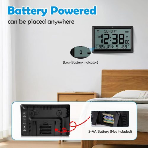Sukeen LCD Radio Controlled Wall Clock - Image 4