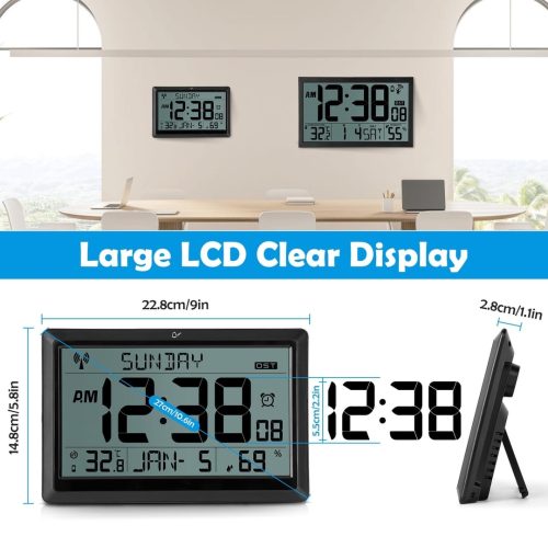 Sukeen LCD Radio Controlled Wall Clock - Image 5