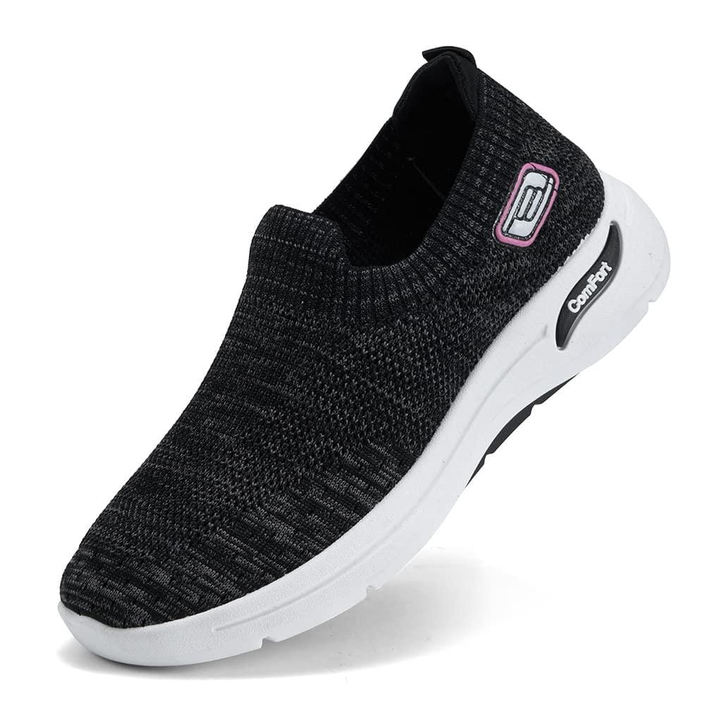 Women's Slip-On Walking Mesh Breathable Lightweight Casual Sneakers