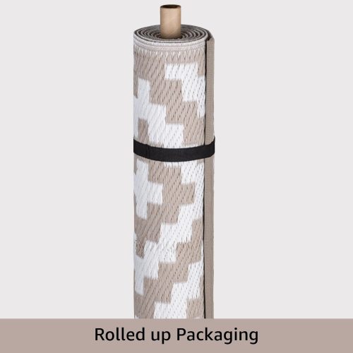 Green Decore Nirvana Lightweight Indoor & Outdoor Reversible Plastic Rug - Image 5
