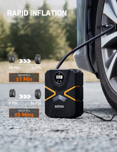 AstroAI Tyre Inflator Air Compressor 12V DC - Image 4