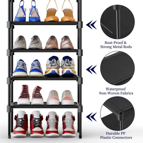 Kitsure Stackable Shoe Storage for Closet - Image 4