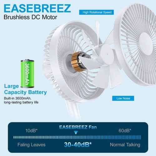 EASEBREEZ Lightweight Personal Desk Fan - Image 6