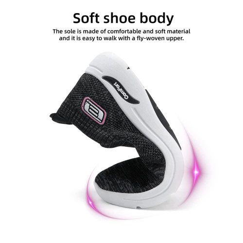 Women's Slip-On Walking Mesh Breathable Lightweight Casual Sneakers - Image 5