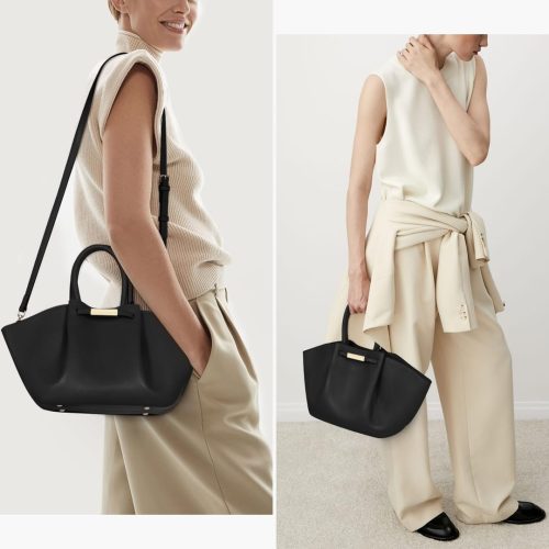 ACUYE Tote Bag for Women - Faux Leather Work Tote Purse with Top Handle - Trendy Y2K Handbag - Image 2