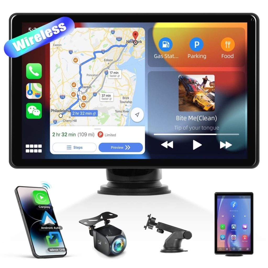 -inch touchscreen wireless car stereo