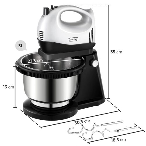 Hand and Stand Mixer Electric Set for Baking - Image 3