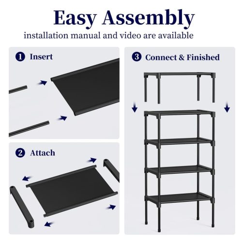 Kitsure Stackable Shoe Storage for Closet - Image 5