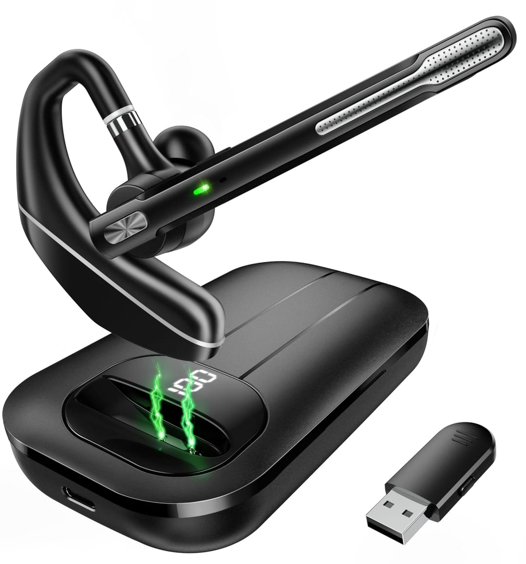 Yukigefe Bluetooth Wireless Headset With Charging Case