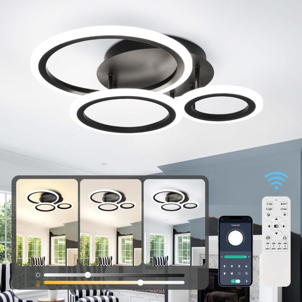EIDISUNY Modern Led Dimmable Ceiling Light