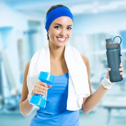 Zoravson Insulated Water Bottles 680ml with Silicone Straw - Image 6