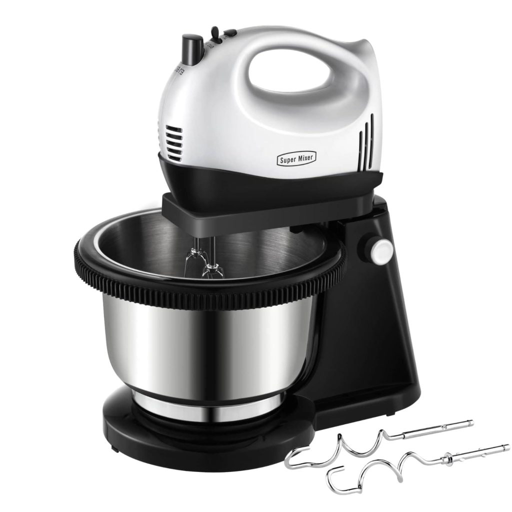 Hand and Stand Mixer Electric Set for Baking