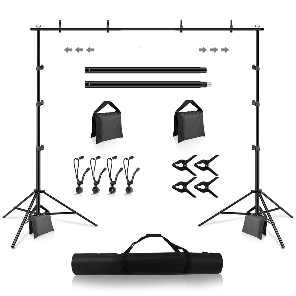 Heorryn 6.5 x 10ft Adjustable Photography Background Stand