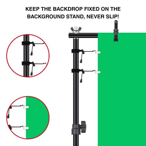 Heorryn 6.5 x 10ft Adjustable Photography Background Stand - Image 2