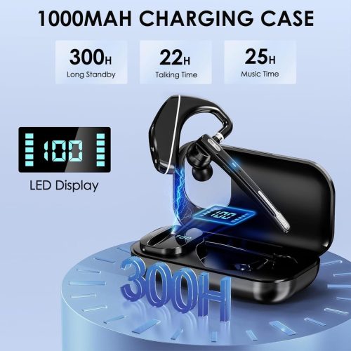 Yukigefe Bluetooth Wireless Headset With Charging Case - Image 2