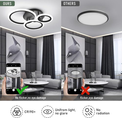 EIDISUNY Modern Led Dimmable Ceiling Light - Image 7