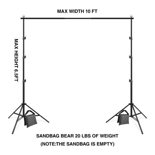 Heorryn 6.5 x 10ft Adjustable Photography Background Stand - Image 5