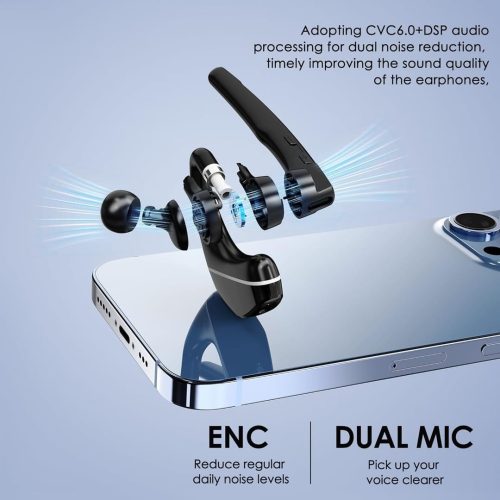Yukigefe Bluetooth Wireless Headset With Charging Case - Image 4