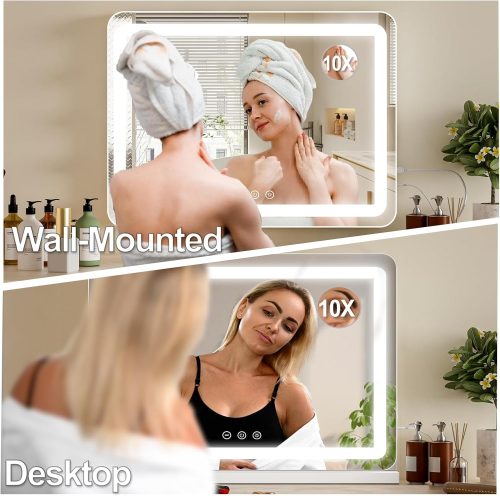 Hollywood Vanity 80x55cm Mirror with Lights and Bluetooth - Image 7