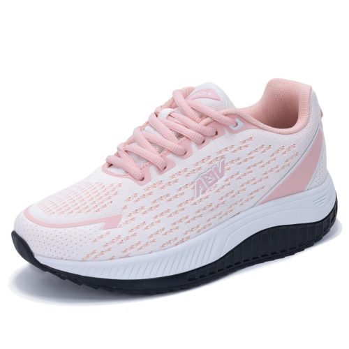 GOOBON Womens Walking Shoes with Arch Support Orthotic Trainers Plantar Fasciitis Breathable Athletic Tennis Sneakers Pink - Image 2