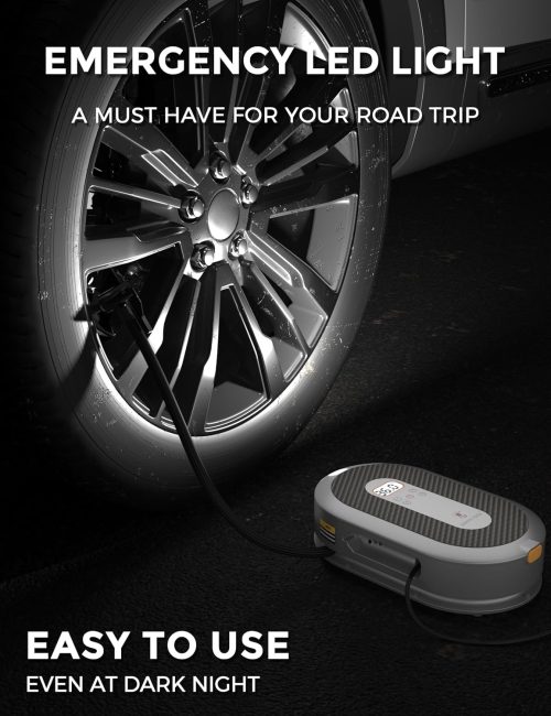 Giraffe Tools Retractable Car Tyre Inflator 12V DC with Cable - Image 6