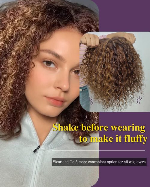 FASHION IDOL Short Curly Bob Human Hair - Image 4