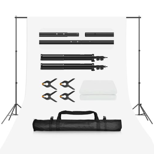 EMART Photography Backdrop Stand Kit 2X2m/ 6.5X6.5ft
