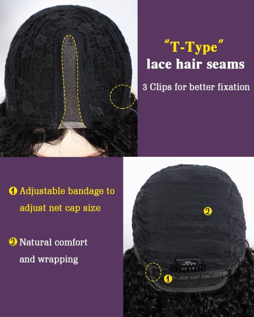 FASHION IDOL Short Curly Bob Human Hair - Image 7