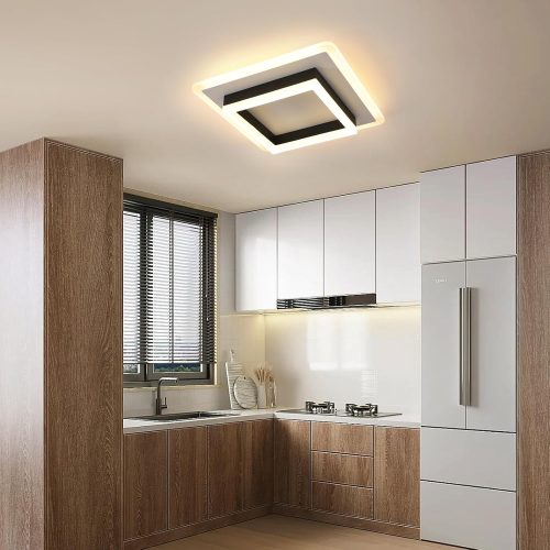 DELIPOP Modern Ceiling Lights, 30W 3375LM Square Ceiling Lamp Warm Light 3000K, LED Ceiling Lighting for Bedroom Living Room Hallway Office Kitchen Balcony - Image 7