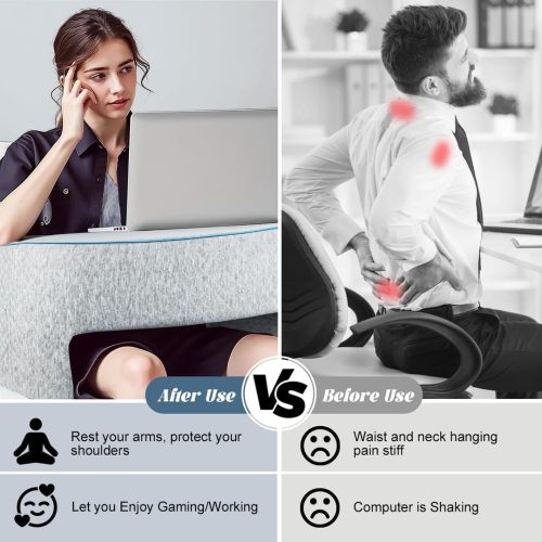 BSTGEKELY Reading Pillow for Lap,Arm Rest Pillow for Adult, Gaming Pillow for Bed and Sofa - Image 3
