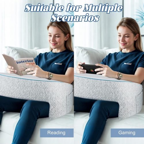 BSTGEKELY Reading Pillow for Lap,Arm Rest Pillow for Adult, Gaming Pillow for Bed and Sofa - Image 6